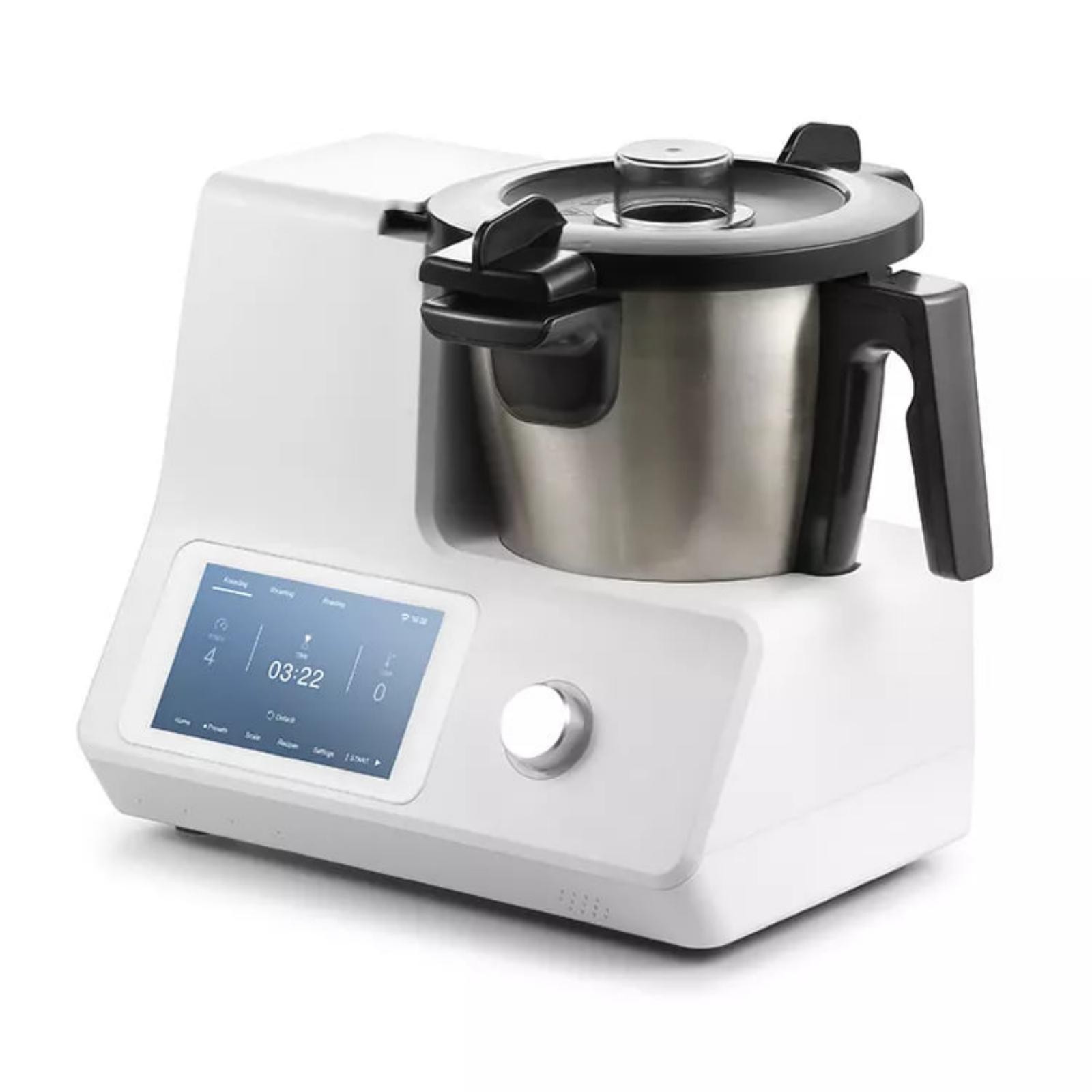 Robot da cucina automatico elettrico, fornello, frullatore, tritatutto, vaporiera, autopulente, lavastoviglie, sicurezza
