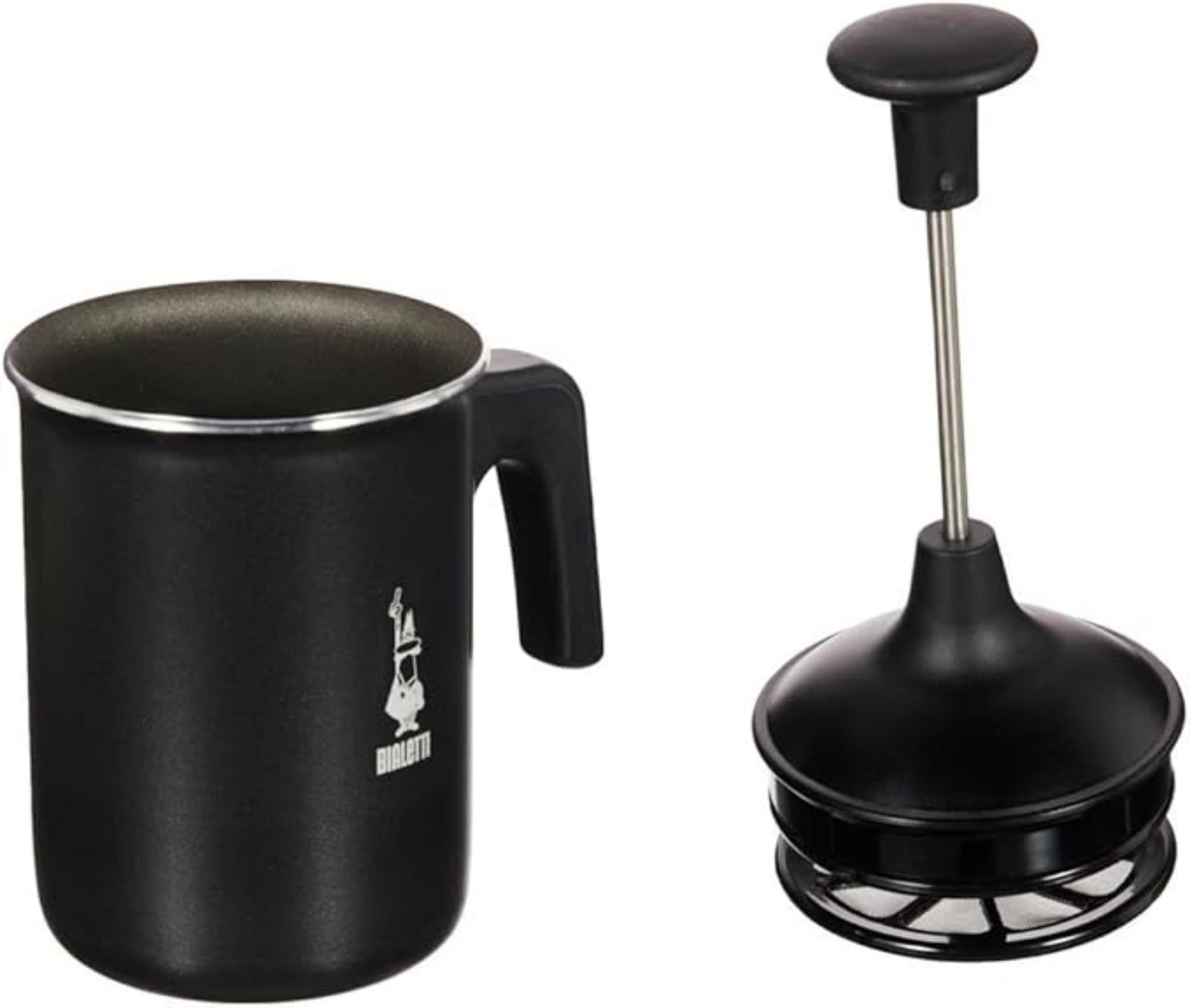 Bialetti Tutto Crema Alluminio Antiaderente, 3 tazze, 160 Ml, Non Adatto Ai Piani Induzione, Nero, 24.99 X 19.99 X 14.99 Cm